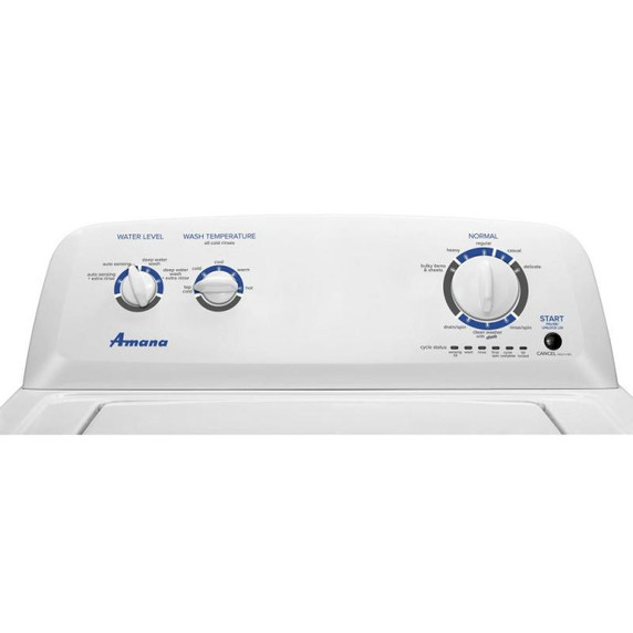 OPEN BOX Amana 4.0 cu. ft. Top-Load Washer with Dual Action Agitator NTW4516FW