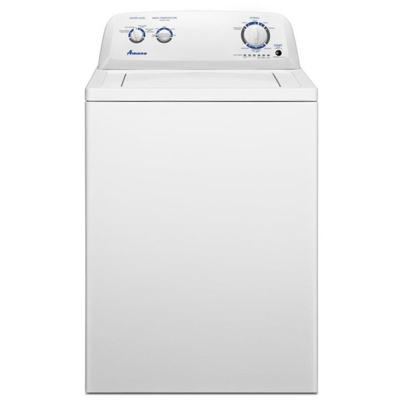 OPEN BOX Amana 4.0 cu. ft. Top-Load Washer with Dual Action Agitator NTW4516FW