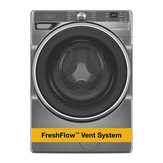 OPEN BOX Whirlpool® 5.8 cu. ft. I.E.C. Smart Front Load ENERGY STAR® Certified Washer with FreshFlow™ Vent System and Intelligent Wash WFW6720RR