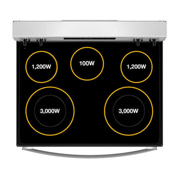 OPEN BOX Whirlpool® 30-inch Electric Range with Air Cooking Technology YWFES4530SZ