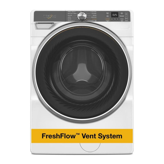 Open Box  Whirlpool® 5.8 cu. ft. I.E.C. Smart Front Load ENERGY STAR® Certified Washer with FreshFlow™ Vent System and Intelligent Wash WFW6720RW