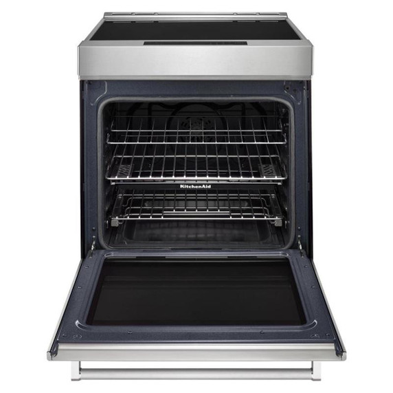 OPEN BOX Kitchenaid® 30-Inch 4-Element Induction Slide-In Convection Range with Air Fry KSIS730PSS