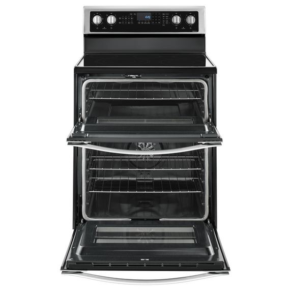 OPEN BOX Whirlpool® 6.7 Cu. Ft. Electric Double Oven Range with True Convection YWGE745C0FS