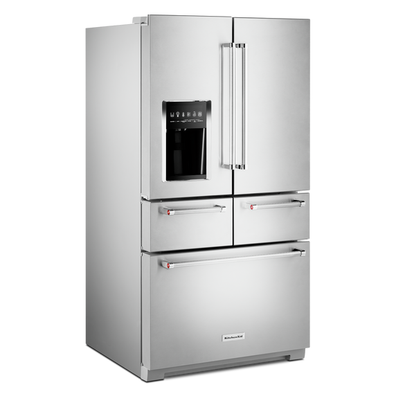 OPEN BOX 25.8 Cu. Ft. 36" Multi-Door Freestanding Refrigerator with Platinum Interior Design KRMF706ESS***