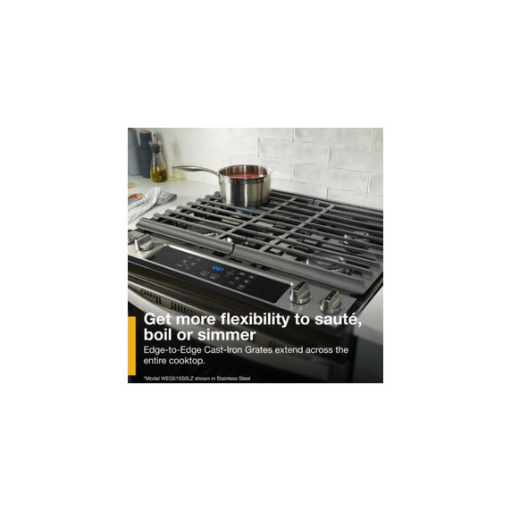 5.0 Cu. Ft. Whirlpool® Gas Range with Frozen Bake™ Technology WEG515S0LS