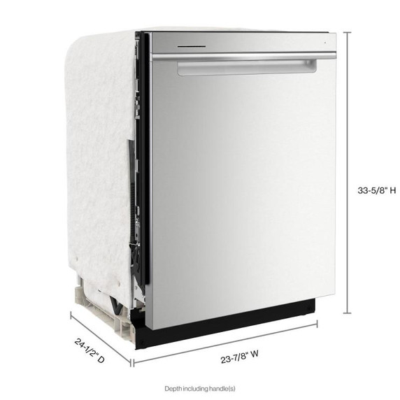 Whirlpool® 24” Stainless Steel Dishwasher with AI Intelligent Wash - 47 dBA WDTA50SAKZ