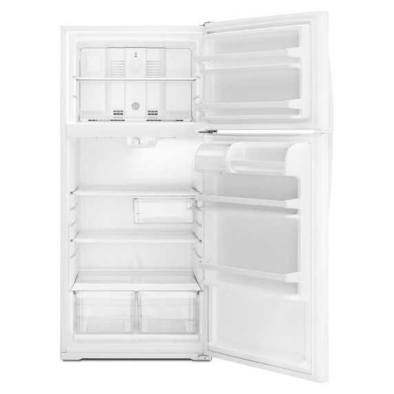 Whirlpool® 28-inches wide Top-Freezer Refrigerator with Optional Icemaker - 14 cu. ft. WRT314TFDW