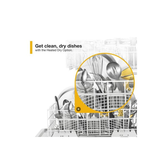 Whirlpool® Heavy-Duty Dishwasher with 1-Hour Wash Cycle WDP370PAHB