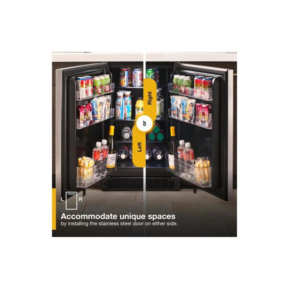 Whirlpool® 24-inch Wide Undercounter Refrigerator with Towel Bar Handle - 5.1 cu. ft. WUR35X24HZ