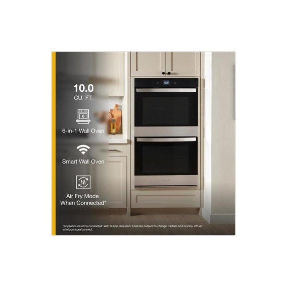 Whirlpool® 10.0 Total Cu. Ft. Double Wall Oven with Air Fry When Connected WOED5030LZ