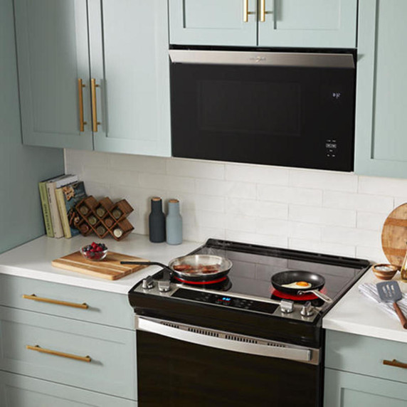 Whirlpool® Flush Mount Over-the-Range Microwave with Turntable-Free Design YWMMF5930PW