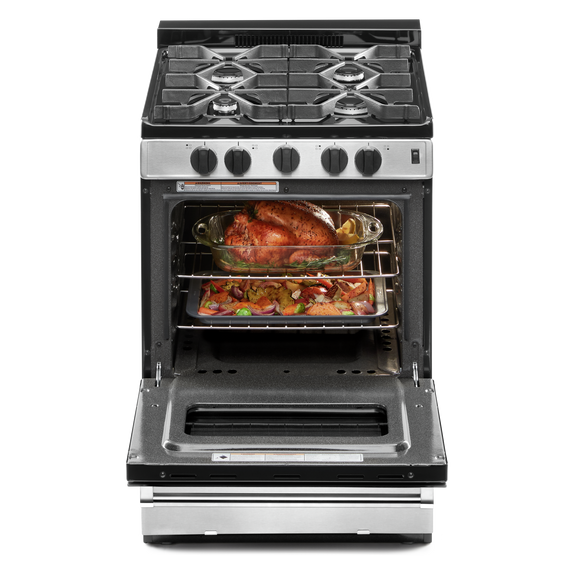 Whirlpool® 24-inch Freestanding Gas Range with Sealed Burners WFG500M4HS