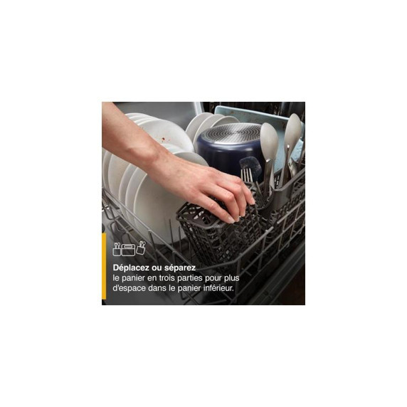 Whirlpool® 24” Stainless Steel Dishwasher with AI Intelligent Wash and Tall Top Rack WDT740SALZ