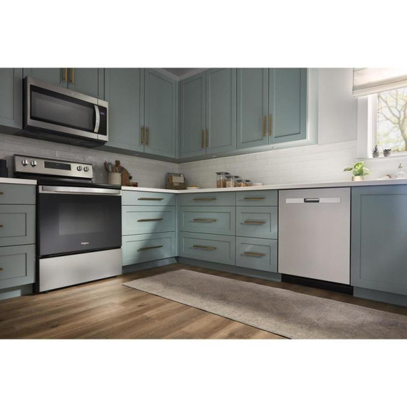 Whirlpool® 51 dBA Quiet Dishwasher with 3rd Rack and Pocket Handle WDP730HAMZ