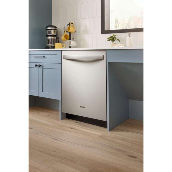 Whirlpool® 44 dBA Dishwasher Flush with Cabinets with 3rd Rack WDT550SAPB
