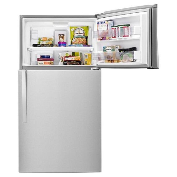 Whirlpool® 33" Wide Top-Freezer Refrigerator with Optional EZ Connect Icemaker Kit (Sold Separetely) WRT541SZDM
