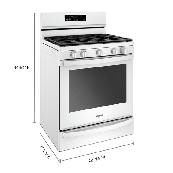 Whirlpool® 5.8 cu. ft. Freestanding Gas Range with Frozen Bake™ Technology WFG775H0HW