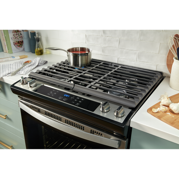 5.0 Cu. Ft. Whirlpool® Gas Range with Frozen Bake™ Technology WEG515S0LV