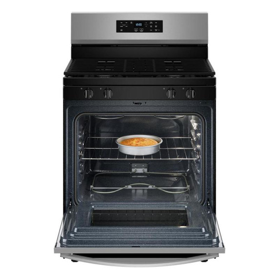 Whirlpool® 30-inch Self Clean Gas Range with No Preheat Mode WFGS3530RS