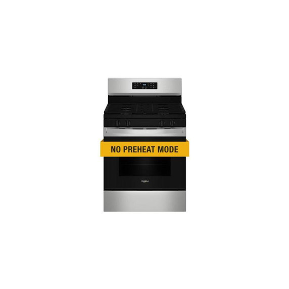Whirlpool® 30-inch Self Clean Gas Range with No Preheat Mode WFGS3530RS