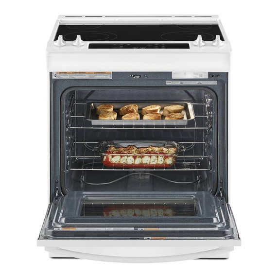 4.8 Cu. Ft. Whirlpool® Electric Range with Frozen Bake™ Technology YWEE515S0LW 4.8 Cu. Ft. Whirlpool® Electric Range with Frozen Bake™ Technology YWEE515S0LW