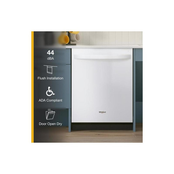 Whirlpool® 44 dBA Dishwasher Accessible Flush with Cabinets with 3rd Rack WDT550SAPZ