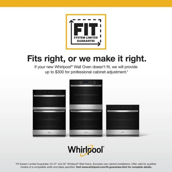 Whirlpool® 5.0 Cu. Ft. Single Wall Oven with Air Fry When Connected WOES5030LZ