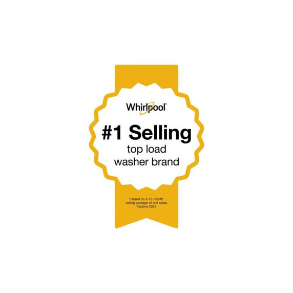 6.0-6.1 Cu. Ft. I.E.C. Whirlpool® Top Load Washer with Removable Agitator WTW6157PB