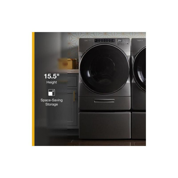Whirlpool® 15.5" (39.4 cm) Pedestal for Front Load Washer and Dryer with Storage WFP2715HC