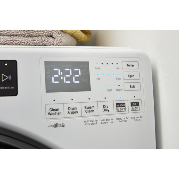 Whirlpool® 5.2 Cu. Ft. I.E.C. Ventless All In One Washer Dryer WFC682CLW
