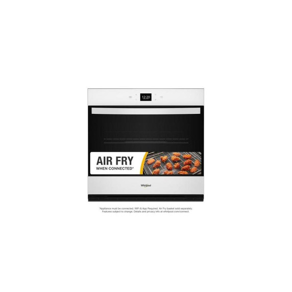 Whirlpool® 4.3 Cu. Ft. Single Wall Oven with Air Fry When Connected WOES5027LW