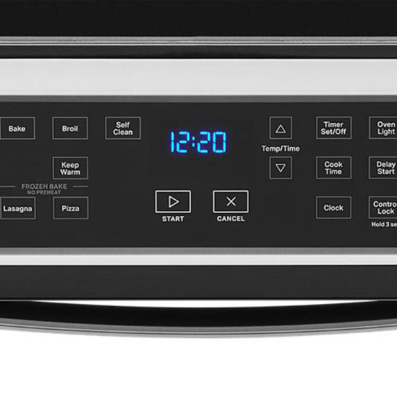 4.8 Cu. Ft. Whirlpool® Electric Range with Frozen Bake™ Technology YWEE515S0LS