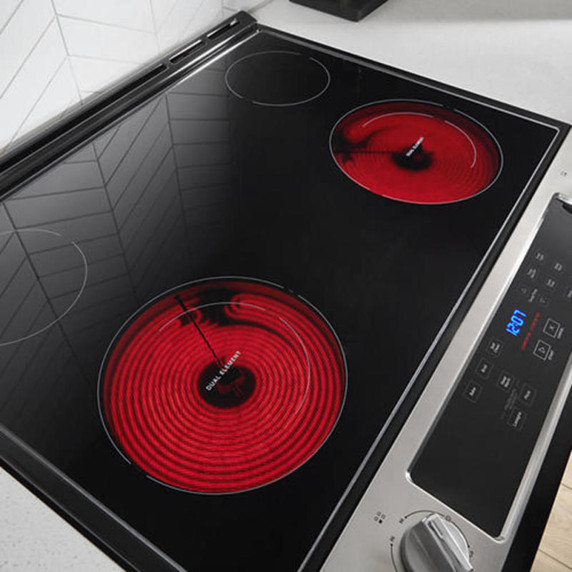4.8 Cu. Ft. Whirlpool® Electric Range with Frozen Bake™ Technology YWEE515S0LS