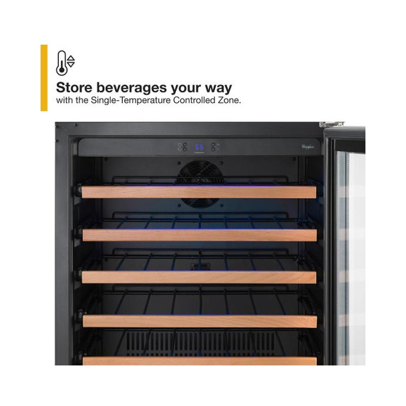 Whirlpool® 24" Undercounter Wine Center with Custom Temperature Control WUW35X24DS