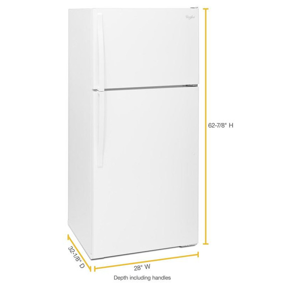 Whirlpool 28" Wide Top-Freezer Refrigerator with Freezer Temperature Control WRT134TFDW