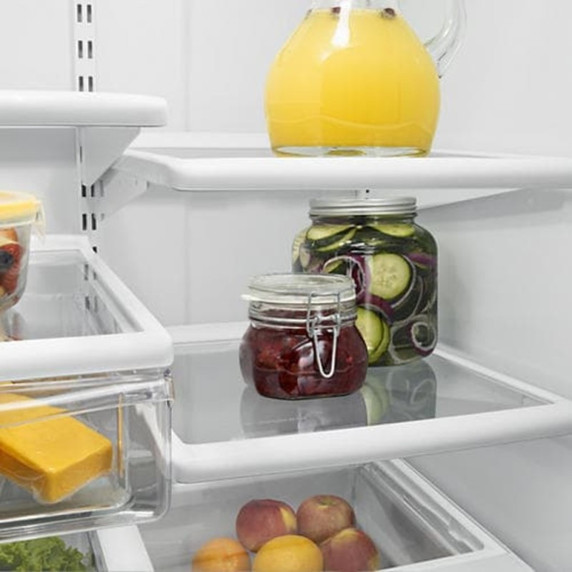 Whirlpool® 22 cu. ft. Bottom-Freezer Refrigerator with Freezer Drawer WRB322DMBW