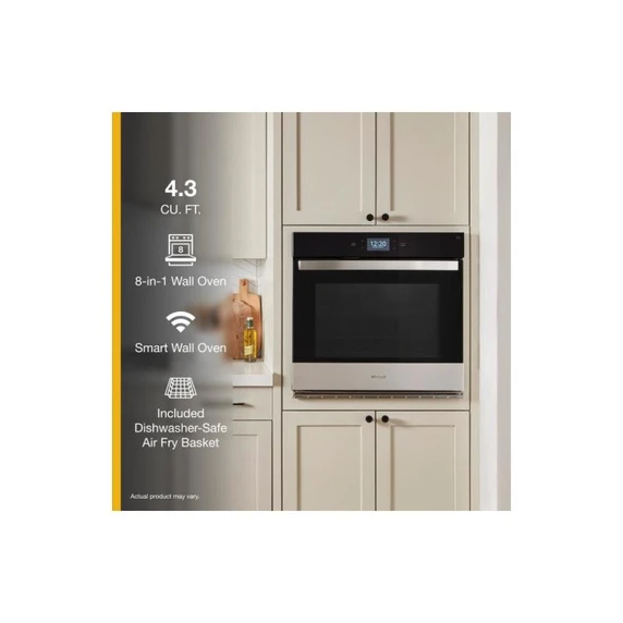 Whirlpool® 4.3 Cu. Ft. Single Smart Wall Oven with Air Fry WOES7027PZ