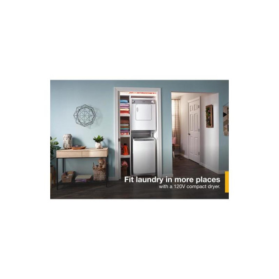 Whirlpool® 3.4 cu.ft. Compact Electric Dryer with AccuDry™ Drying System LDR3822PQ