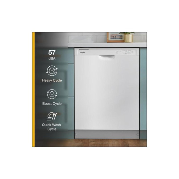 Whirlpool® Quiet Dishwasher with Boost Cycle WDF341PAPW