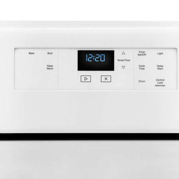 4.8 cu. ft. Whirlpool® electric range with Keep Warm setting YWFC150M0JW