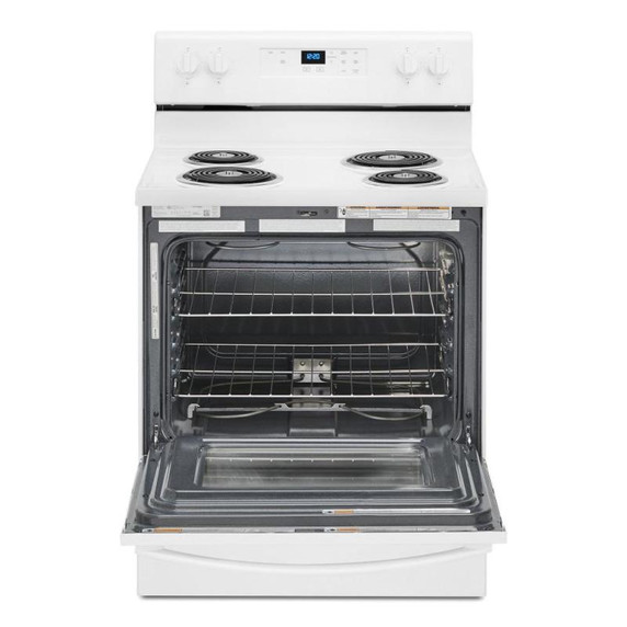 4.8 cu. ft. Whirlpool® electric range with Keep Warm setting YWFC150M0JW