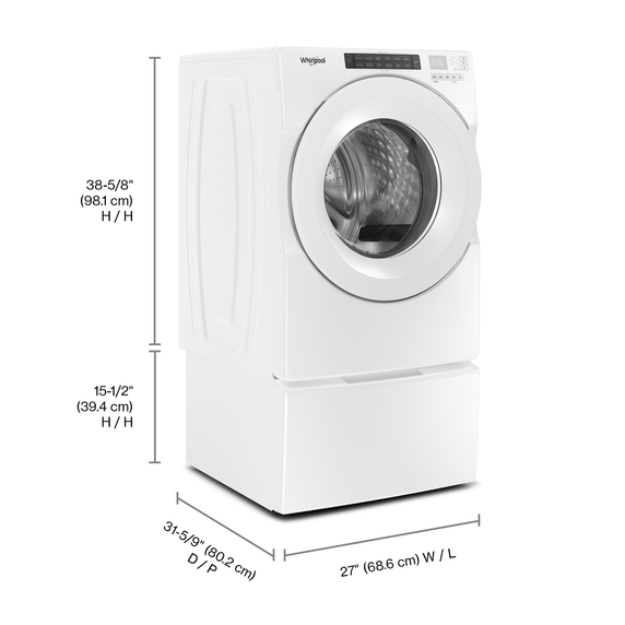 Whirlpool® 5.0 cu. ft. Closet-Depth Front Load Washer with Intuitive Controls WFW560CHW