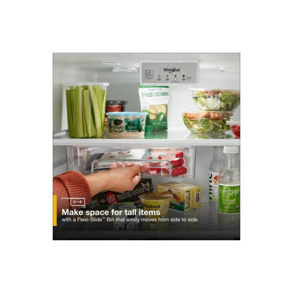 Whirlpool® 28-inch Wide Top-Freezer Refrigerator - 16.6 Cu. Ft. WRTX5328PM