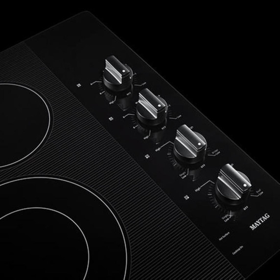 Maytag® 30-Inch Electric Cooktop with Reversible Grill and Griddle MEC8830HB