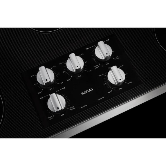 Maytag® 36-Inch Electric Cooktop with Reversible Grill and Griddle MEC8836HS