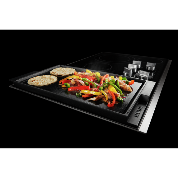 Maytag® 36-Inch Electric Cooktop with Reversible Grill and Griddle MEC8836HS