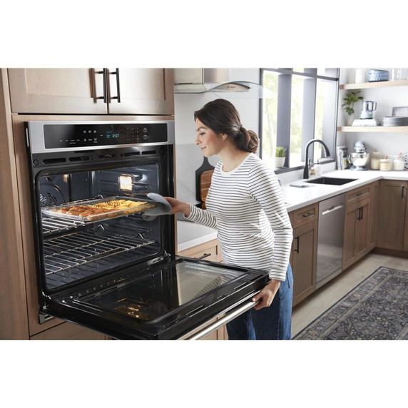 Maytag® 27-inch Single Wall Oven with Air Fry and Basket - 4.3 cu. ft. MOES6027LZ