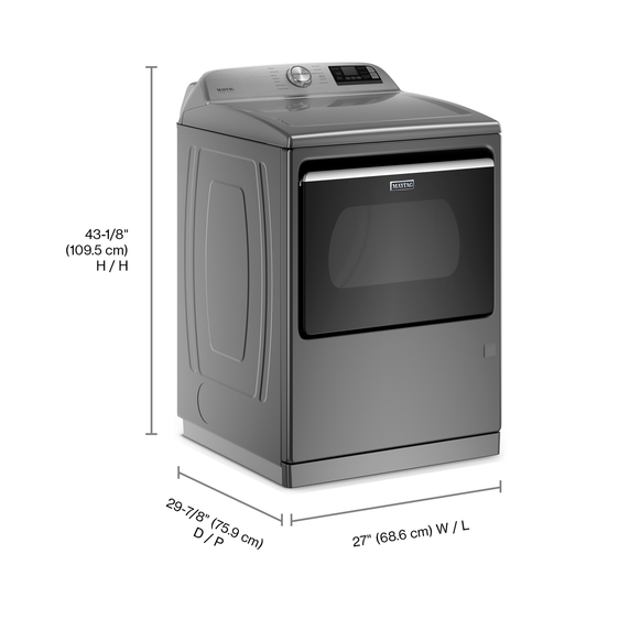 Maytag® Smart Top Load Gas Dryer with Extra Power - 7.4 cu. ft. MGD7230HC