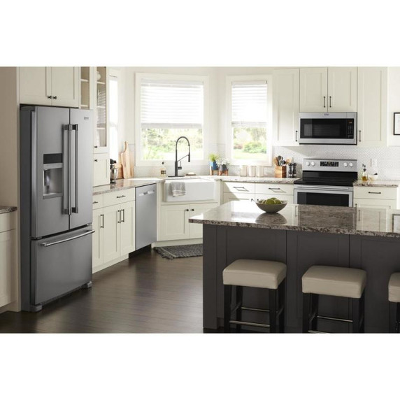 Maytag® 36-Inch Wide Side-by-Side Refrigerator with Exterior Ice and Water Dispenser - 25 Cu. Ft. MSS25C4MGZ