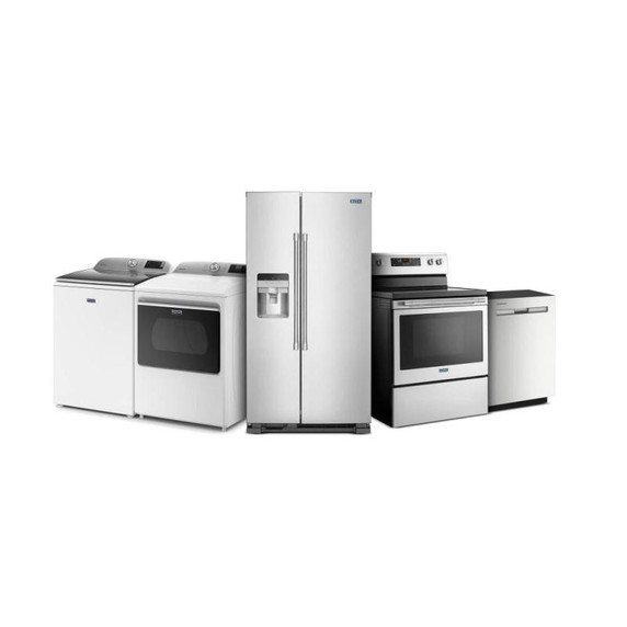Maytag® 36-Inch Wide Side-by-Side Refrigerator with Exterior Ice and Water Dispenser - 25 Cu. Ft. MSS25C4MGZ